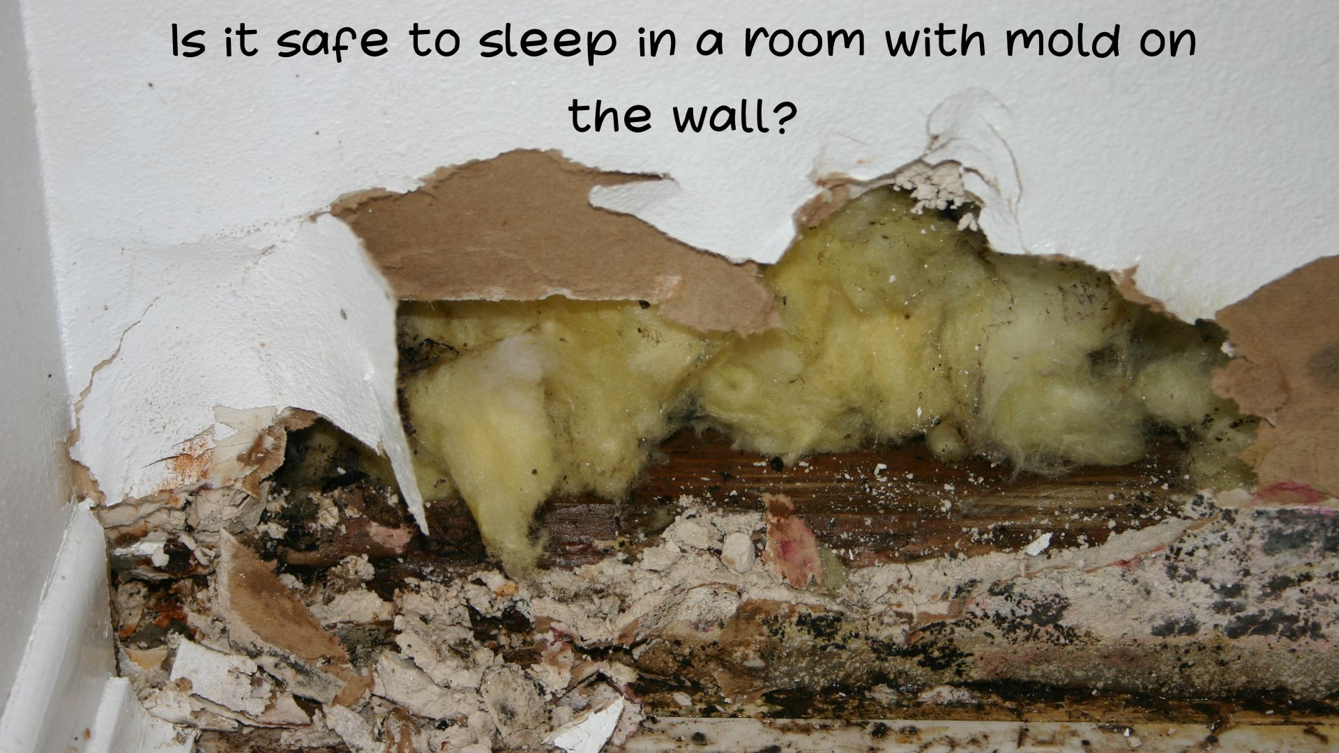Is it safe to sleep in a room with mold on the wall